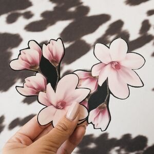 Floral Pink Magnolia Nipple Covers